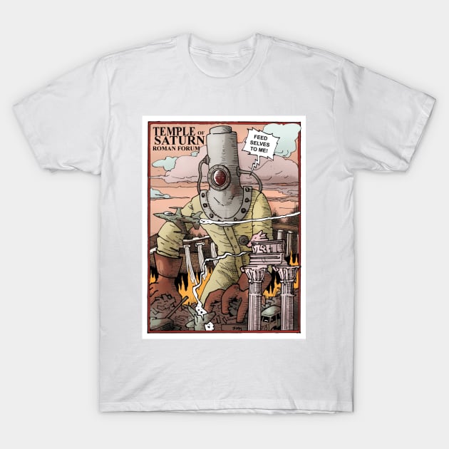 Temple Of Saturn T-Shirt by Froobius